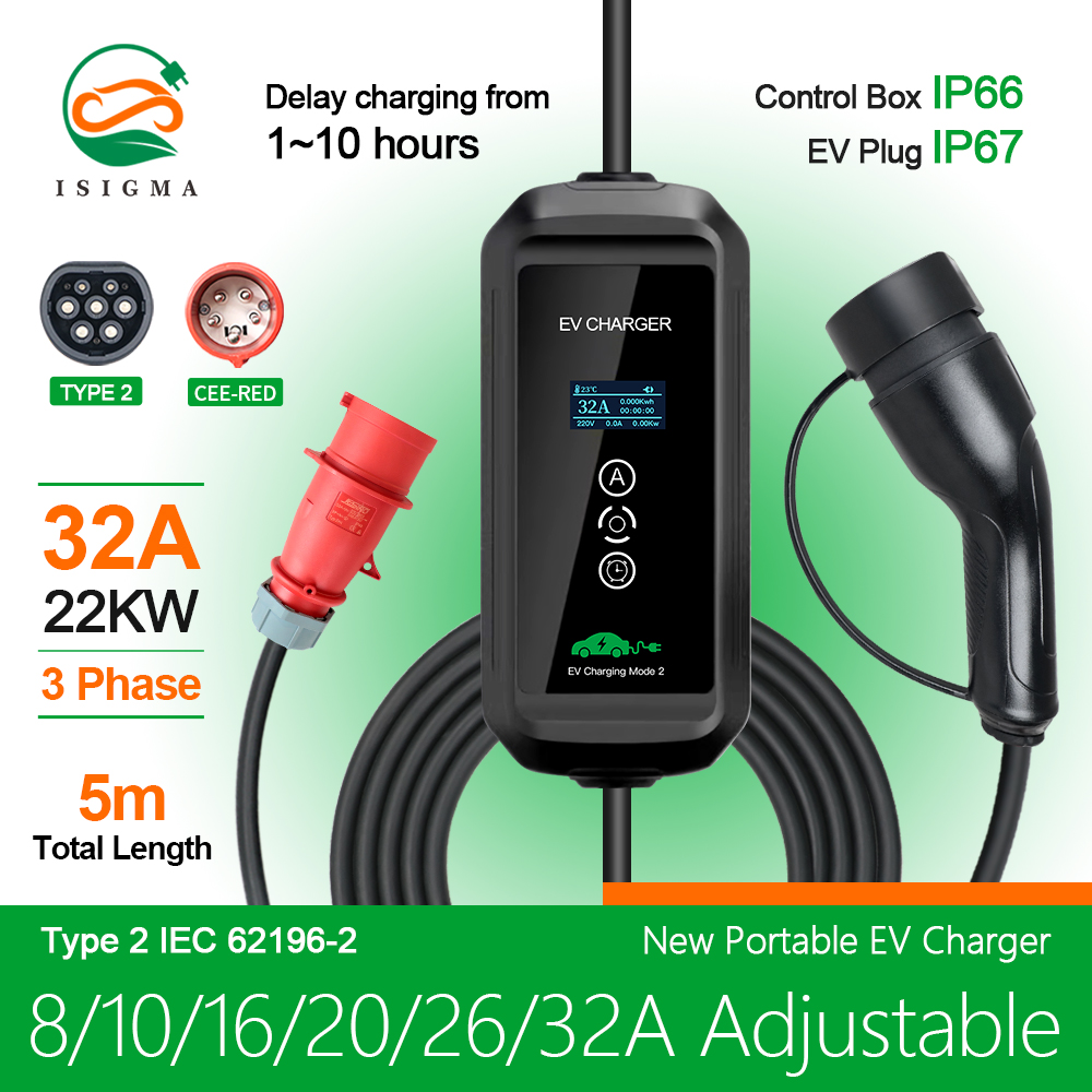 EV Charger 22kw 3 Phase Type 2 - Ev Charger Type 2 22Kw 32A 3 Phase review and price