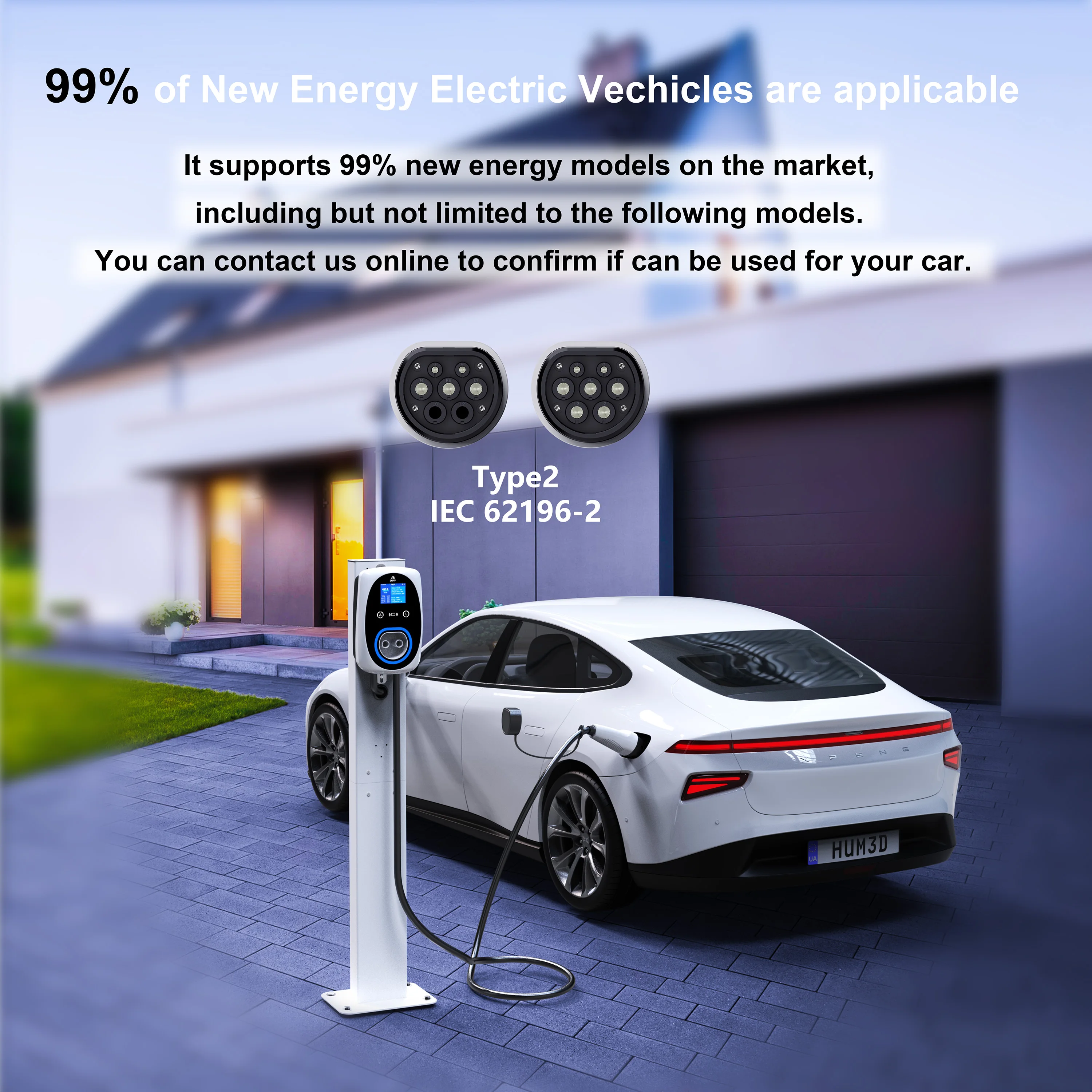 GWUYU EV Charger 32A 7.6KW EVS - Ev Charger Type 2 22Kw 32A 3 Phase review and price