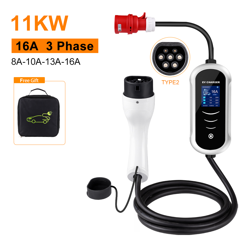 IPENGEN Type 2 Portable EV Cha - Type 2 Portable Ev Charger 11Kw Cee review and price